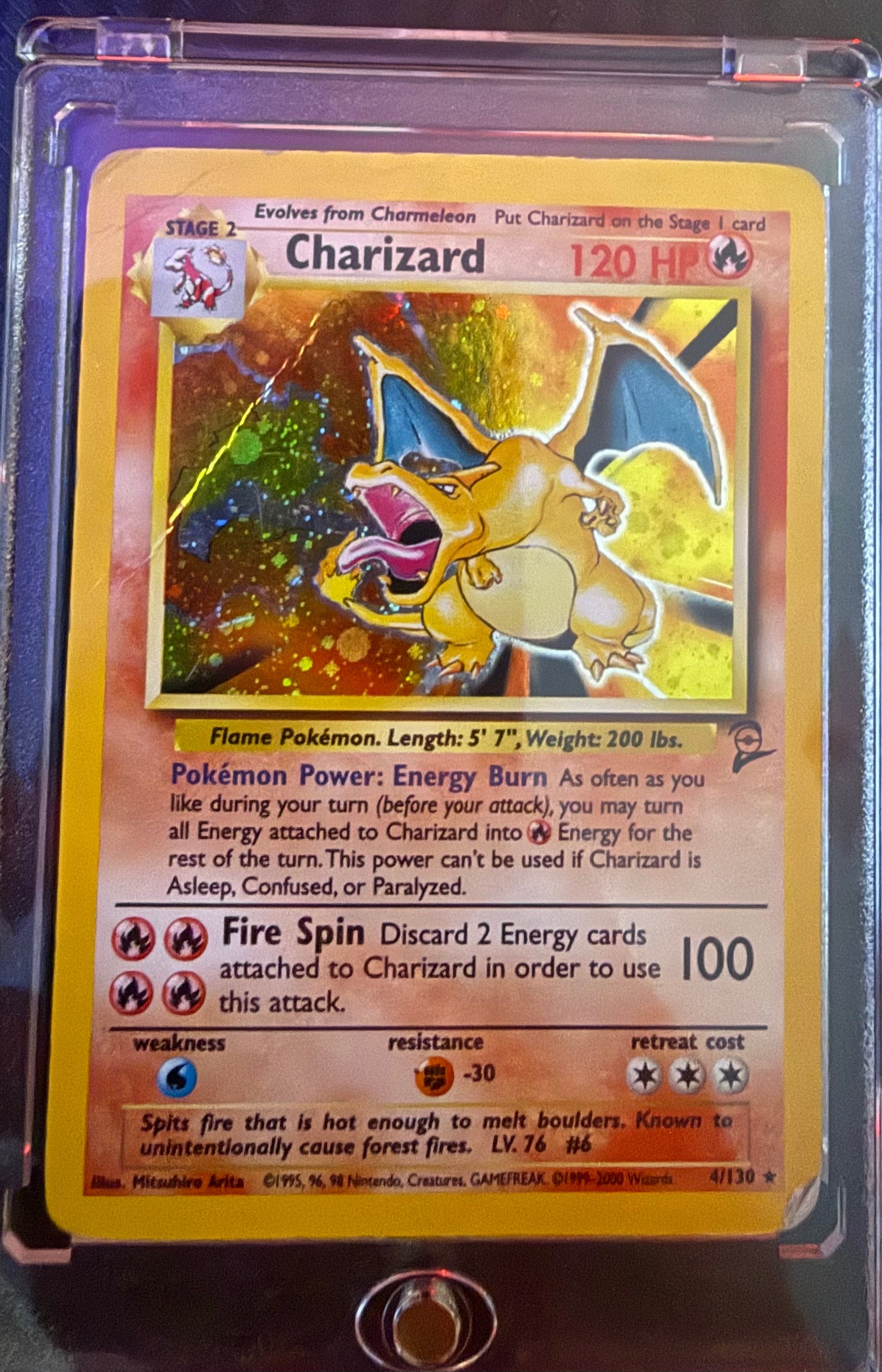 1999 Charizard grade 5 Holo