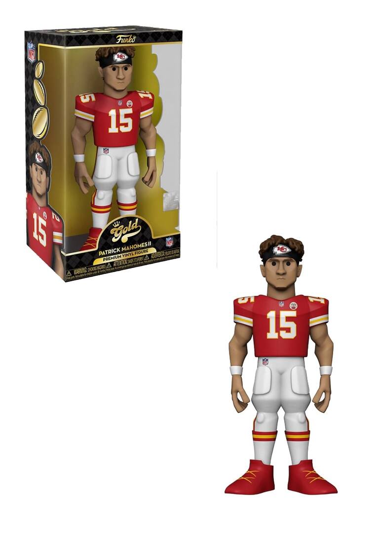 Kansas City Chiefs NFL Funko Gold 12 Inch Vinyl Figure | Patrick Mahomes - Red
