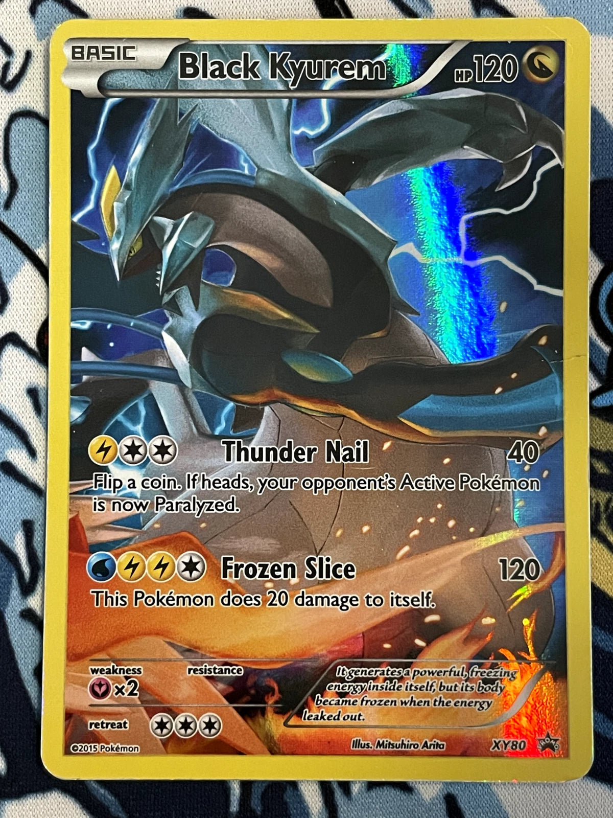 Black Kyurem XY80 XY Holo LP Pokemon Card