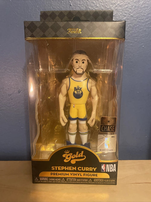 Funko Gold NBA STEPHEN CURRY Yellow Jersey CHASE VARIANT 5-Inch Figure WARRIORS