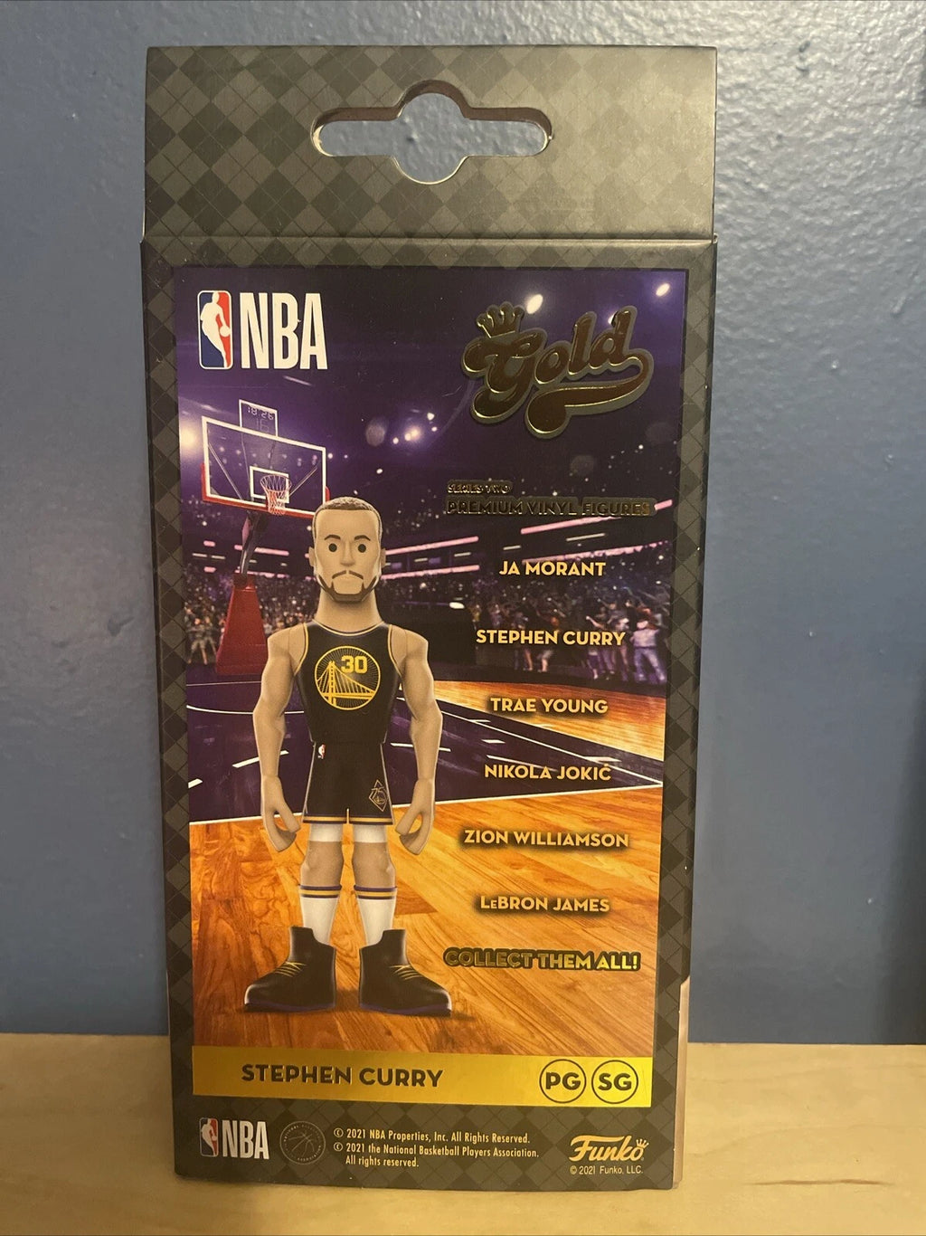 Funko Gold NBA STEPHEN CURRY Yellow Jersey CHASE VARIANT 5-Inch Figure WARRIORS